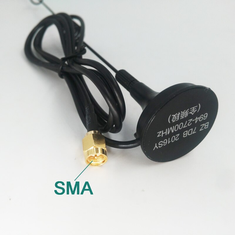 694-2700 MHz de alto ganho 7DBi 2g 3g 4G antena com SMA interface e base magnética para 3g 4g roteadores