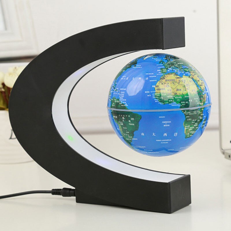 Globo de levitación magnética, suministros escolares, mapa del mundo, Bola de luces LED, iluminación colorida, decoración del hogar, oficina, luces
