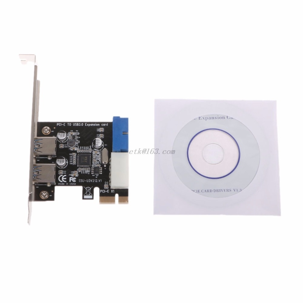 Panel frontal de 2 puertos PCI Express USB 3,0 con adaptador de tarjeta de Control, 4 pines y 20 pines, L059