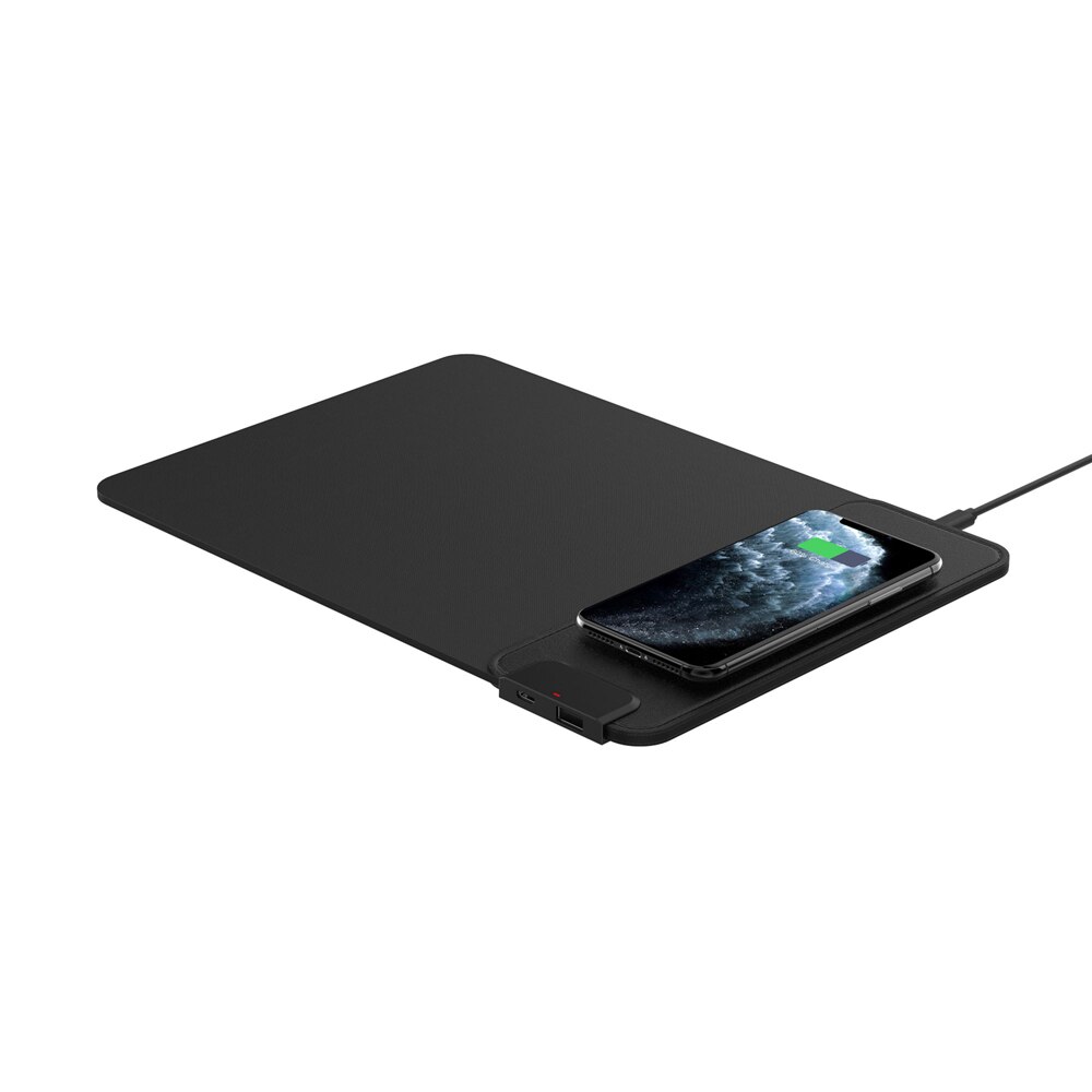 Qi mus oplader trådløs 15w oplader genopladelig musemåtte usb type-c porte oplademåtte til iphone samsung smart ur: Default Title