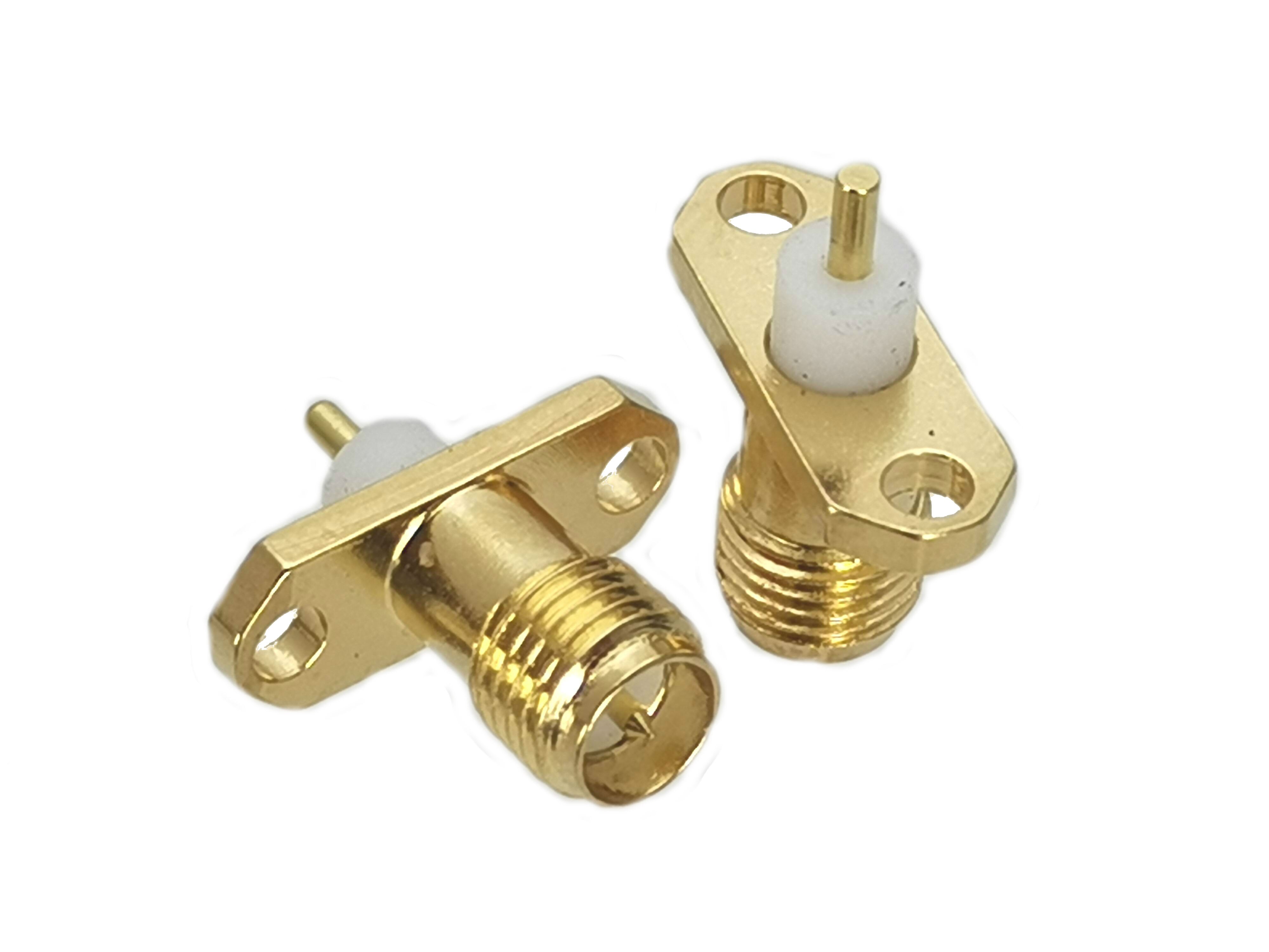 1Pcs RP-SMA Rpsma Mannelijke Jack & Vrouwelijke Plug Schot & Flens Solder Panel Mount & Pcb Mount Rf Adapter connector: Type 9-1pcs