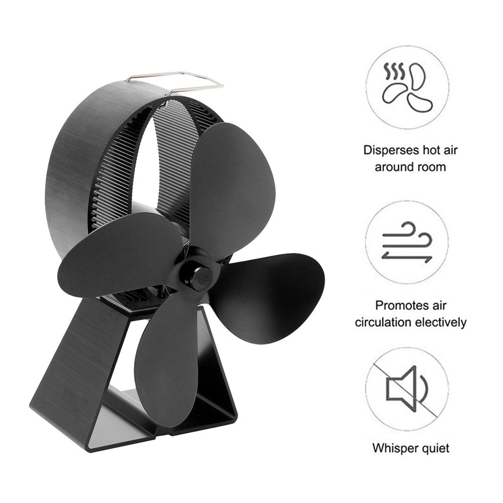 Mini Haard Kachel Fan Home Efficiënte Warmte Aangedreven Hout Brander Eco Fan Voor Houten/Log Brander/Fire