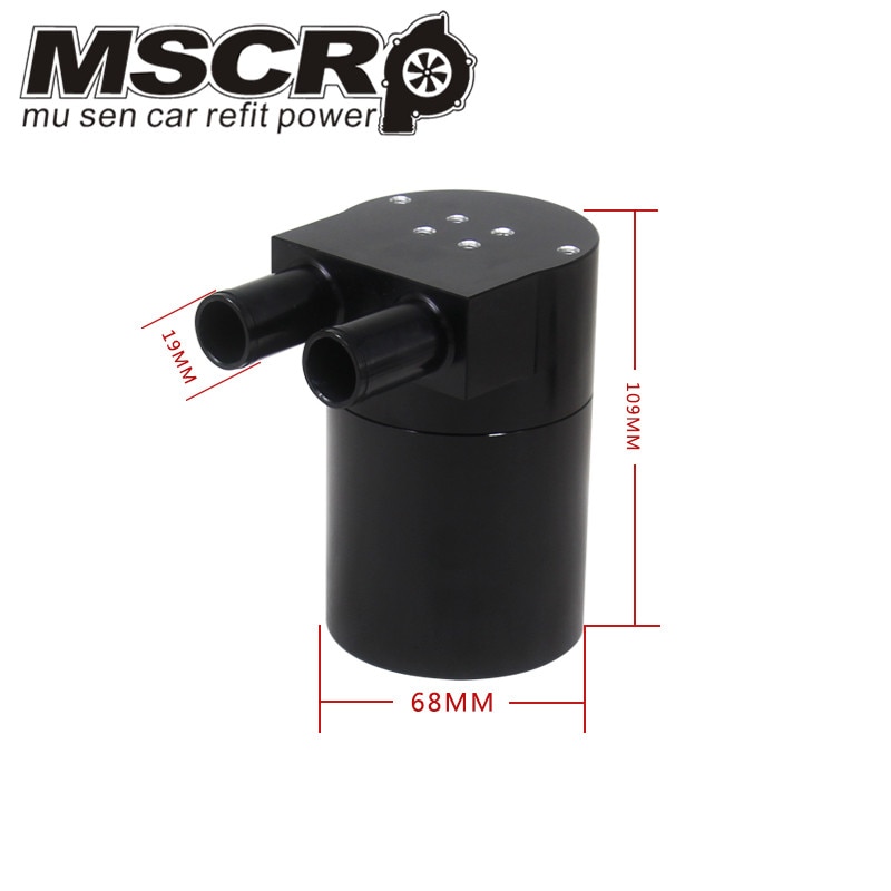 Billet Aluminum Oil Catch Can Tank Bottle Baffled For BMW N54 - Foto 3