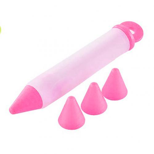 Silicone crème gâteau écriture stylo cuisson outil décoration outil tuyauterie pâtisserie buses gâteau bricolage Graffiti stylo accessoires de cuisine: Rose