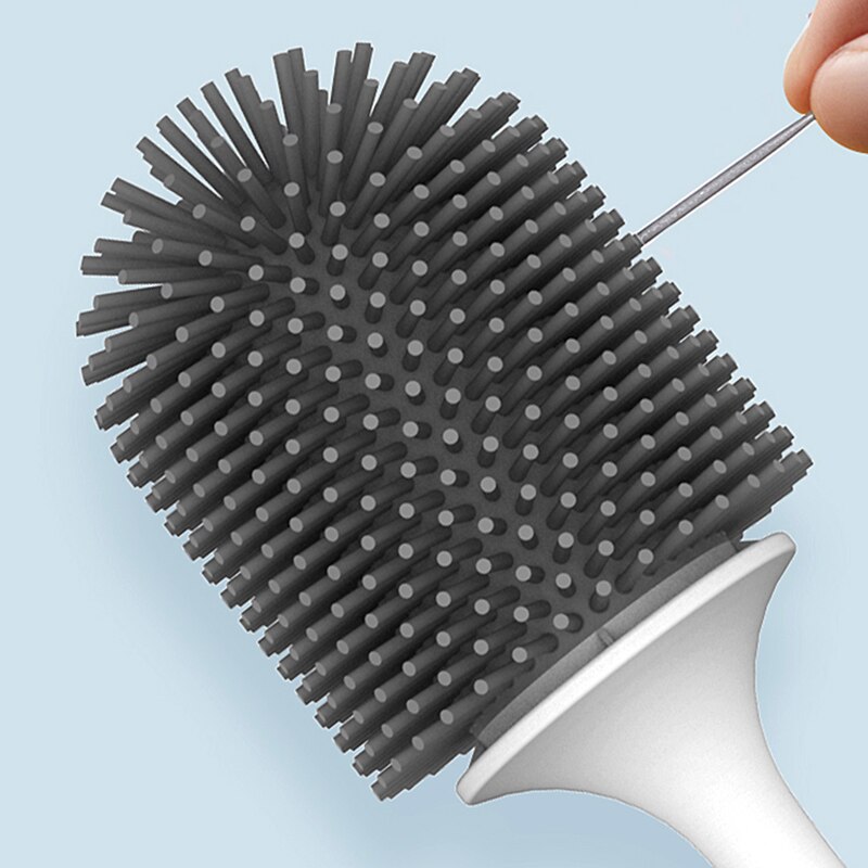 Xiaomi-cepillo de inodoro de silicona para el hogar, accesorios para WC, herramientas de limpieza de montaje en pared, juego de accesorios de baño