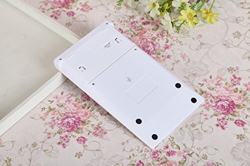 Pure White 12 Digits Dual Powered Desktop Calculator Standard Function Calculator LCD Display Match Apple