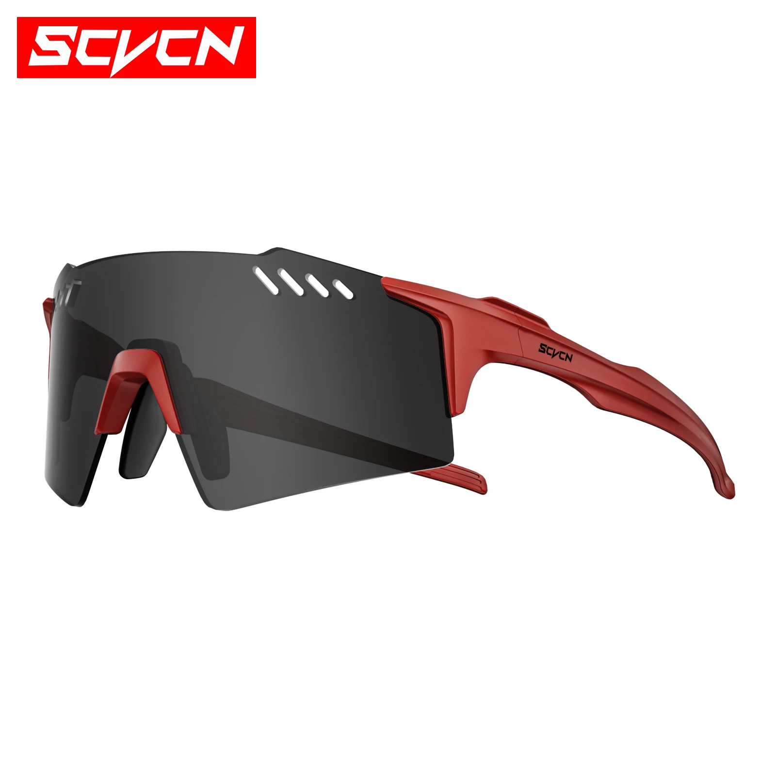 SCVCN gafas de sol fotocromáticas para exteriores, gafas deportivas para ciclismo, gafas para hombre, gafas de escalada MTB, gafas para mujer para conducir en bicicleta: Morado