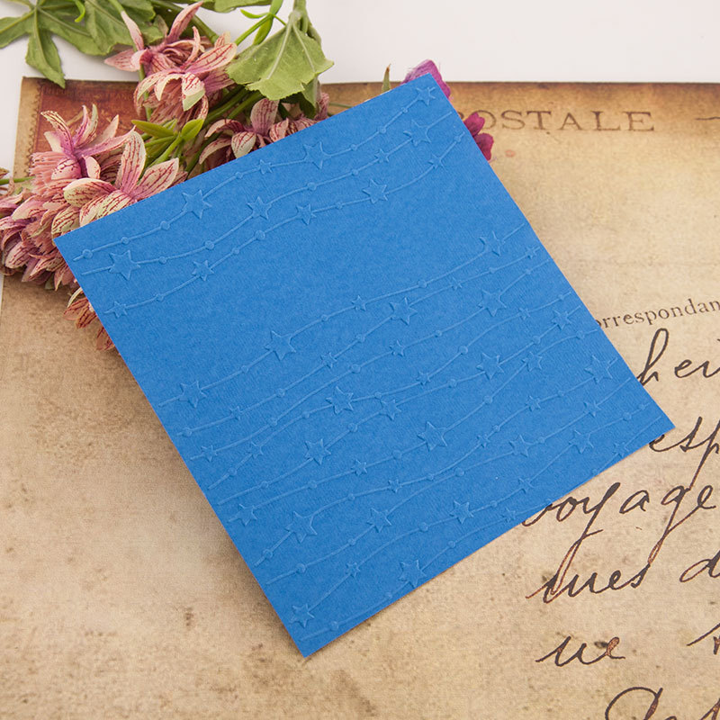 Embossing Folder Plastic Template Die Cutting Scrapbooking Card Christmas EM179 Five-Pointed Star Series