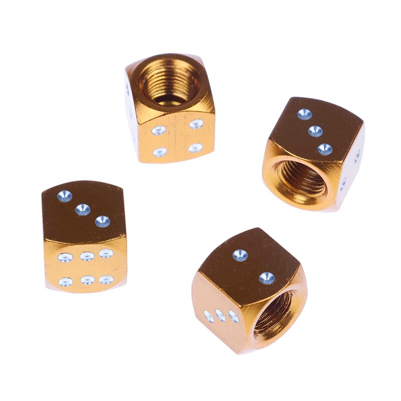 4 unids/lote tapones para vástago de válvula Universal dado neumático coche camión Auto tapa de vástago de válvula tapas llantas de rueda 12mmX12mmX12mm