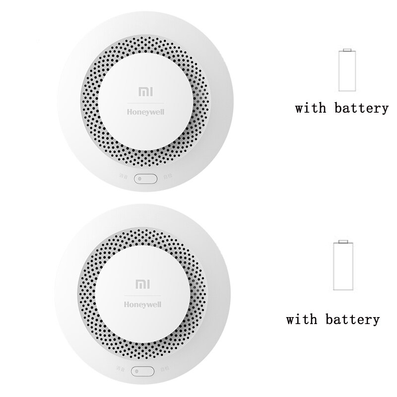 Xiaomi – détecteur de fumée 2 Honeywell, avec batterie, capteur alarme incendie, alarme sonore et visuelle, passerelle Bluetooth, application pour maison intelligente: 2pcs