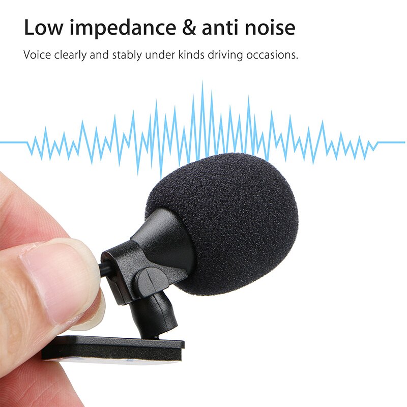 Professionelle billydmikrofon 2.5mm stik stik mikrofon stereo mini kablet ekstern mikrofon til auto dvd radio 3m lang