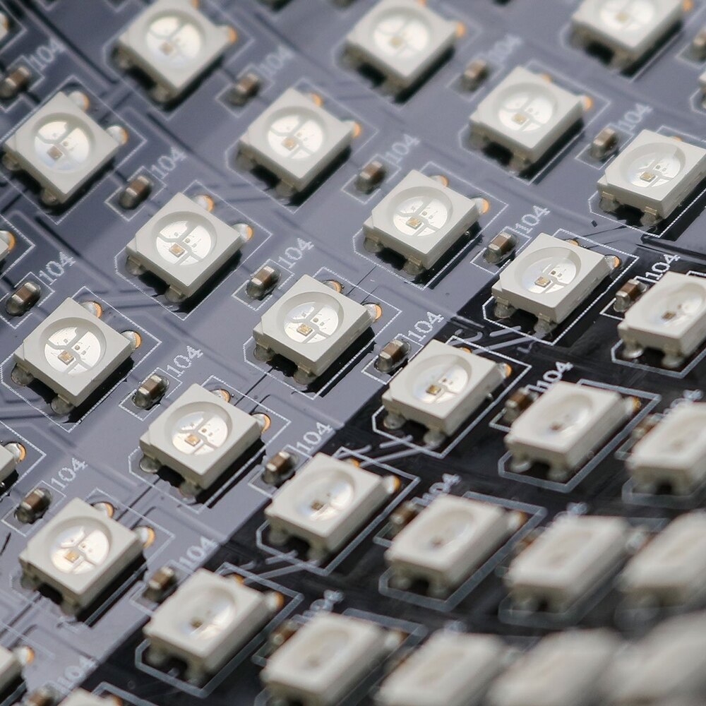 WS2812b 8x32 16x16 8x8 Pixels 256Led Flexible Mini Led Matrix Digital Individually Addressable Led Module Panel Flexible