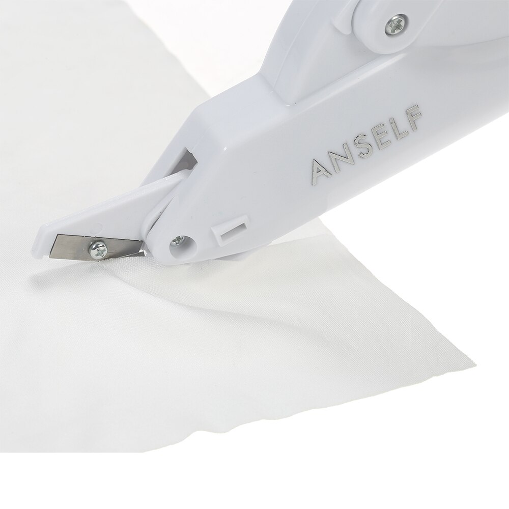 Tijeras eléctricas multiusos para cortar tela, ropa, papel, ligeras, de mano, seguridad automática, funciona con batería