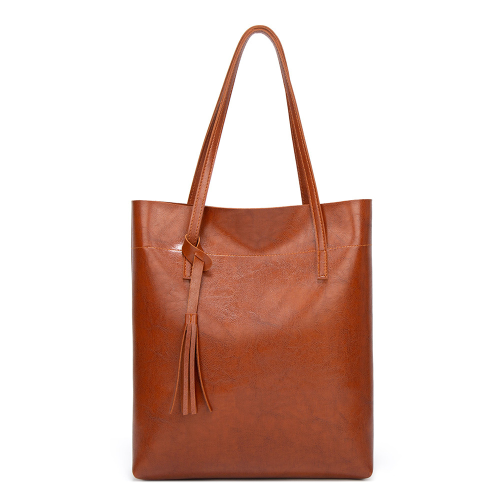 herbst Und Winter Neue Stil FRAUEN Tasche Koreanisch-stil Stilvolle frauen Handtasche Tassled Tote Tasche: Hellbraun