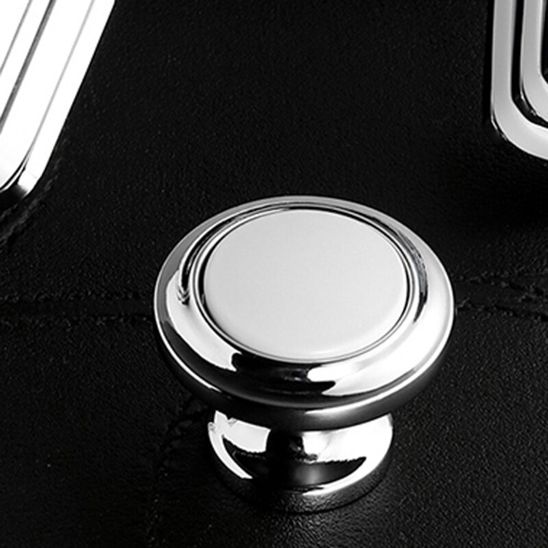 Cromo pulido accesorios del armario redondo pomo tipo Champiñón de la familia casa manejar
