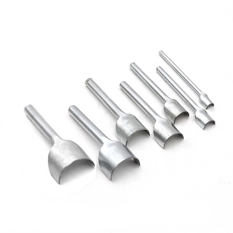 Herramientas para manualidades de cuero, punzón semicircular, herramienta de mano de cuero, soldadura por arco en forma de punzón para correa, 1/2 10mm-50mm, 1 Uds.