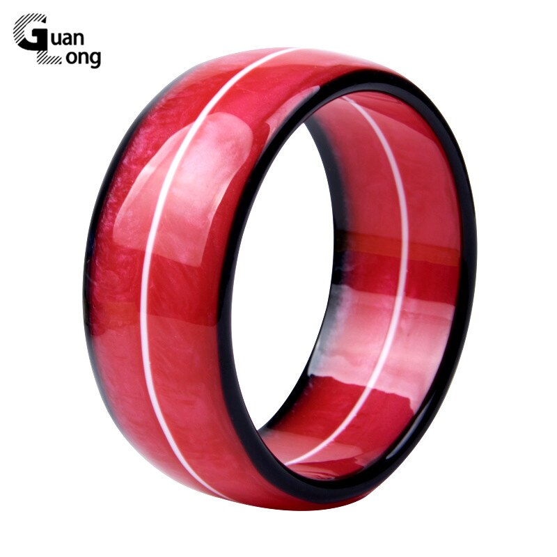 GuanLong Trendy Charm Resin Acrylic Cuff Bracelet Big Wide Circle Colorful Jewelry Bracelets & Bangles Women