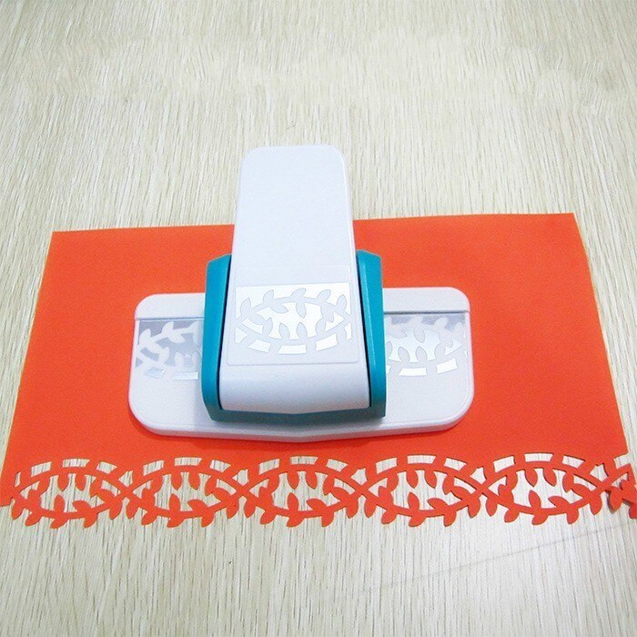 Store 3d fancy kant prægning hul stansekort til scrapbooking stans håndlavet kant enhed diy papir cutter skole værktøj: Pilgren 2