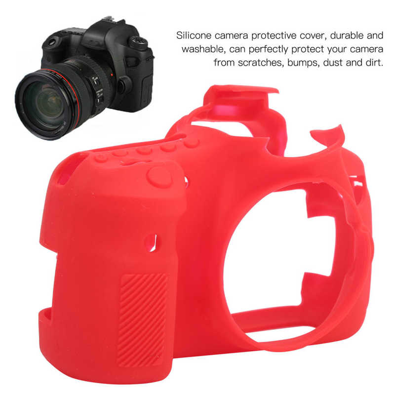 Antislip Slijtvaste Siliconen Camera Cover Soft Slr Protector Case Voor Canon 60D Camera