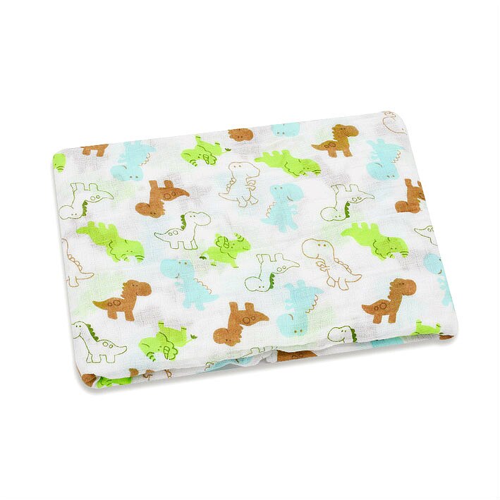 Muslin 100% Cotton Baby Swaddles Soft Newborn Blankets Bath Gauze Infant Wrap Sleepsack Stroller Cover Play Mat: Crocodile