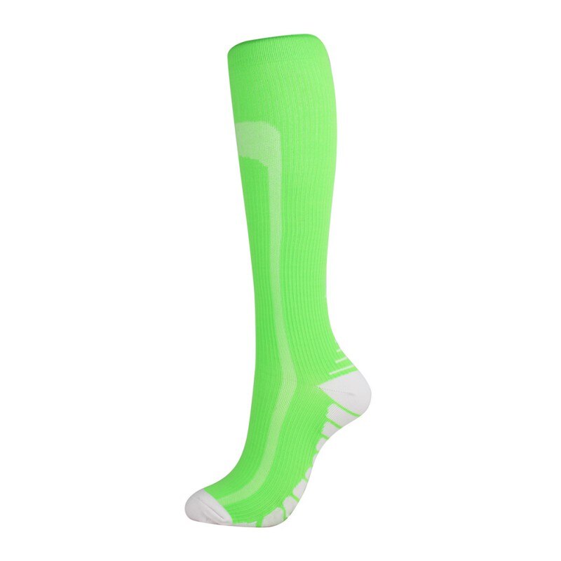 Men Women Running Socks Sports Compression Happy Tube Socks Support Nylon Unisex Outdoor Racing Pressure Stockings: 8 / S/M