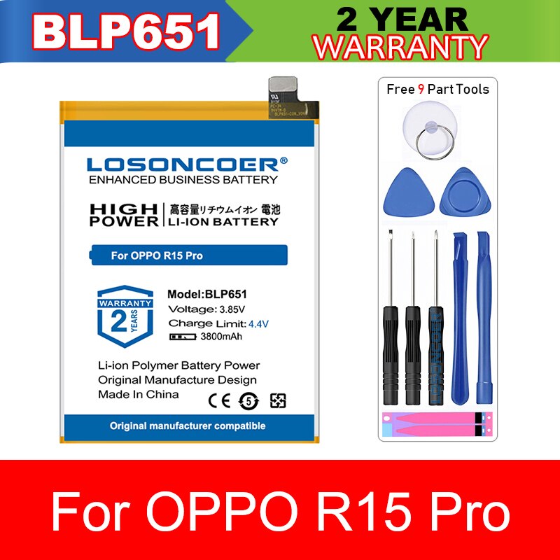 For OPPO R15 Pro A91 A7X 18013 1805 A37 R7S R7s R7SM R7st Find X A77 A73 A73S A73T R9 R9TM A79 R9S PLUS F11 Pro Find 7 Battery: BLP651 For OPPO R15