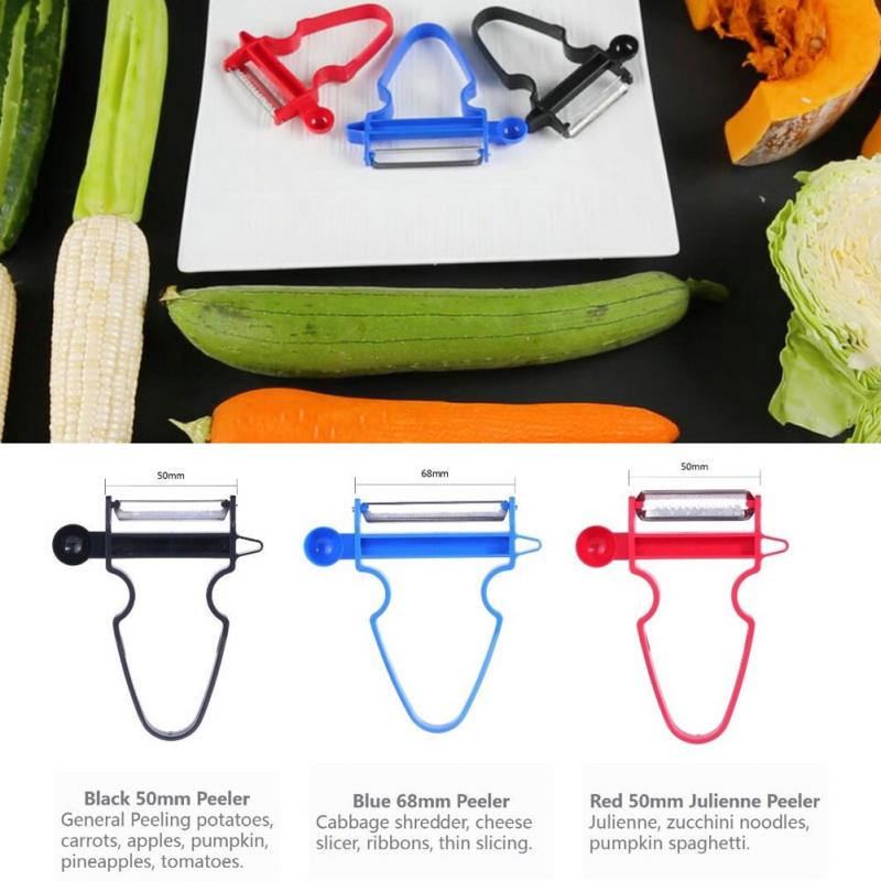 3pcs Magic Trio Peeler Slicer Shredder Peeler Julienne Cutter Multi Stainless Steel Blade Grater Zesters Kitchen Accessories