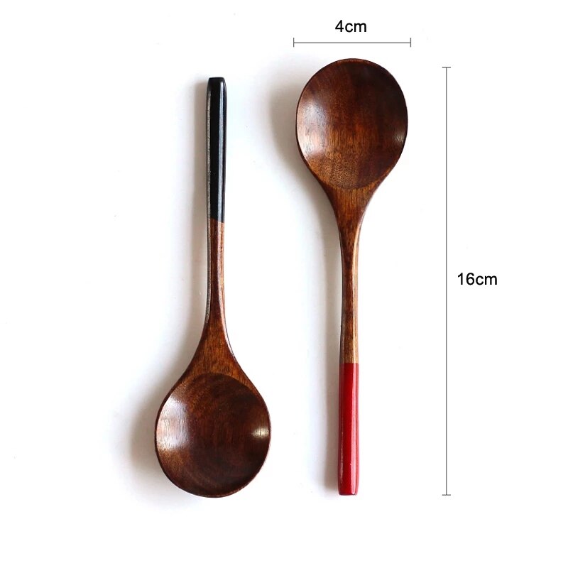 Cuillères à soupe japonaise en bois, cuillère à Dessert, petite cuillère à café en bois, cuillère à glace pour enfants, ustensiles de cuisine en bois, vaisselle 1 pièce