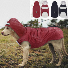 Kæledyr stor hund regnfrakke vandtæt stor hundetøj udendørs frakke regnjakke til golden retriever labrador husky store hunde 3xl-5xl