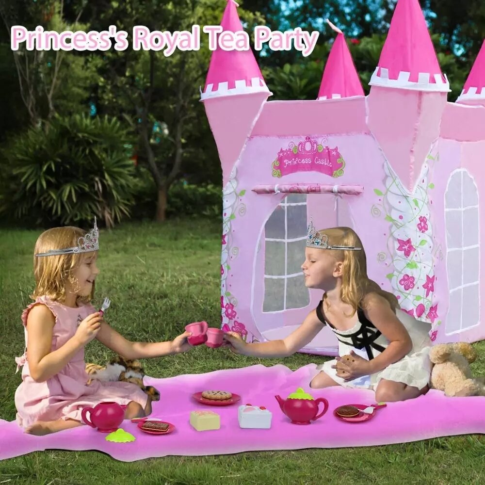 Prinses Kasteel Speel Tent Kind Speelgoed Tenten Meisje Prinses Speelhuis Indoor Outdoor Kids Housees Bal Spelen Pit Pool Playhouse