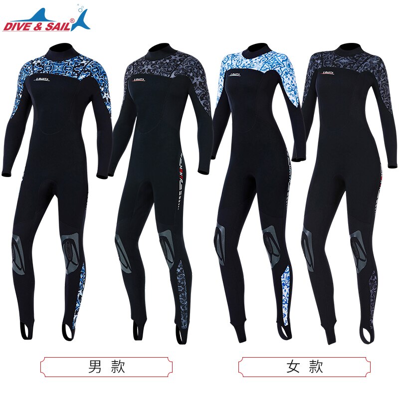 Mens 1.5mm Full Wetsuit Womens, Premium Neoprene Back Zip Long Sleeve Scuba Diving Wetsuit-One Piece Wet Suit Surfing Swimming