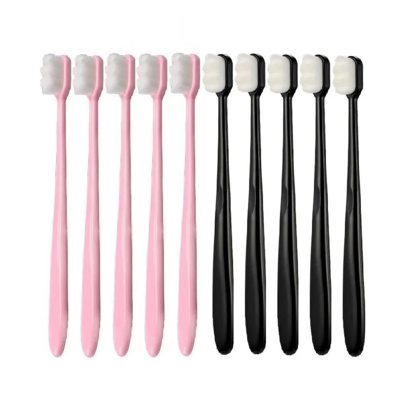 Adult Toothbrush Ultra Soft-bristled Toothbrush Nano Toothbrush for Sensitive Gums Extra Toothbrushes Sensitive Teeth: Blue