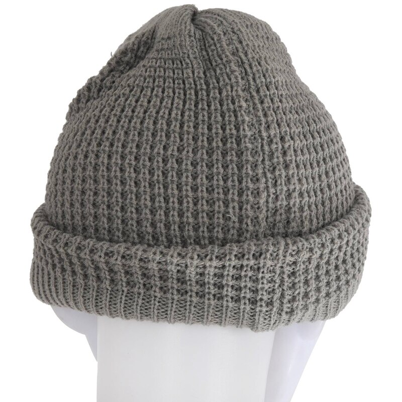 Heren slouchy lange muts gebreide muts voor zomer winter oversized grijs