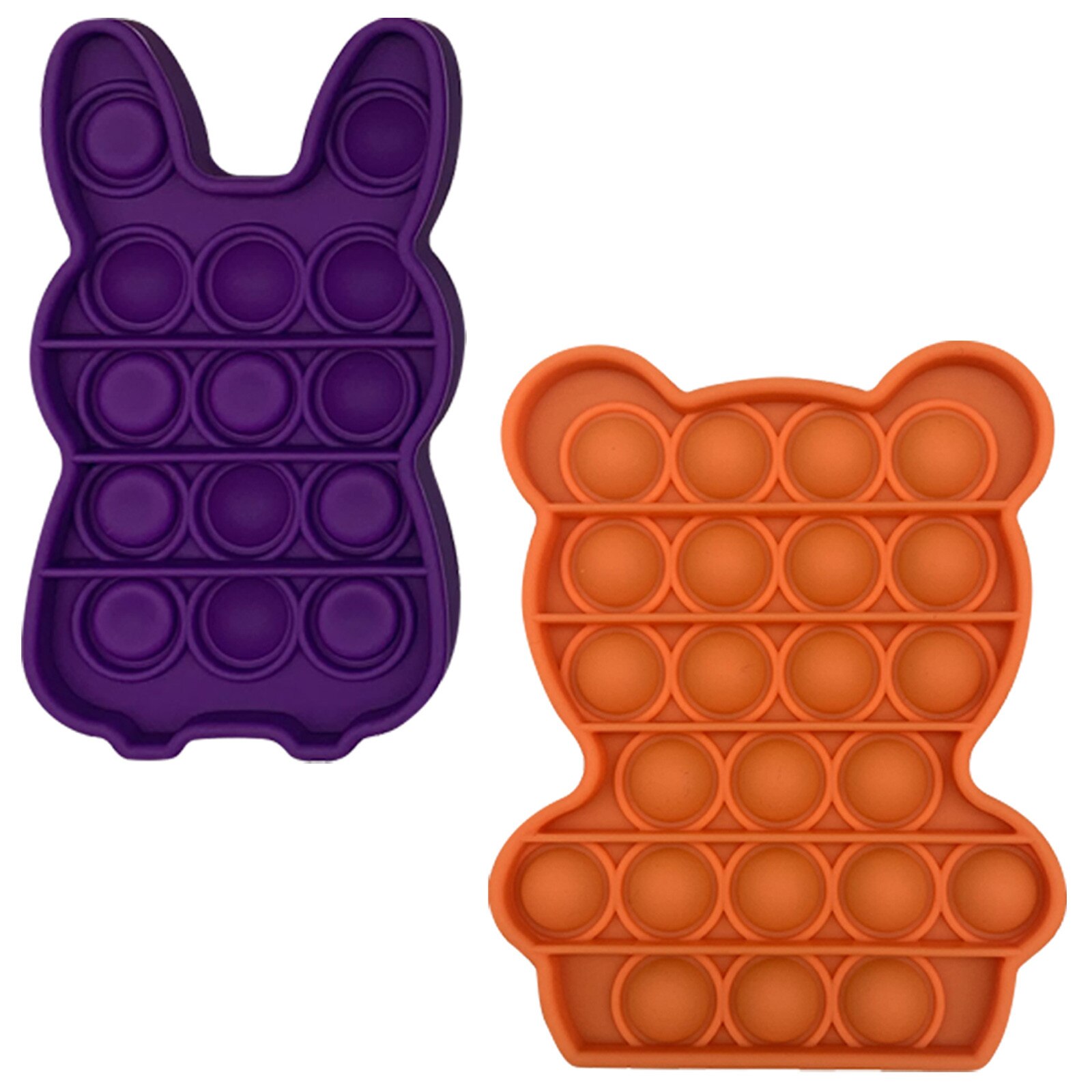 Popit Fidget Speelgoed Push Bubble Fidget Zintuiglijke Speelgoed Autisme Speciale Behoeften Stress Reliever En Verhogen Focus Zachte Anti-Stress speelgoed: 2PC E