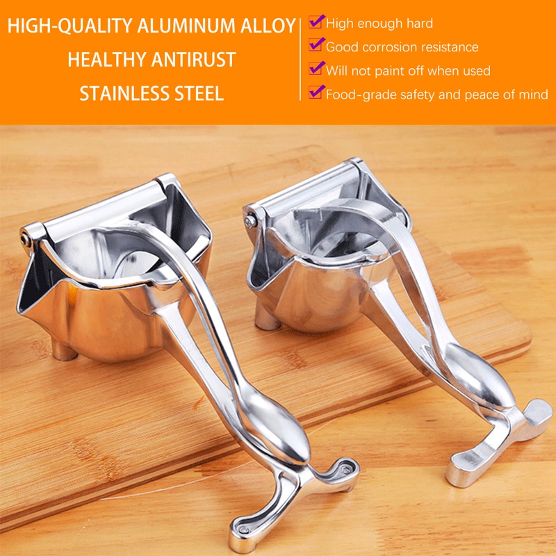 Exprimidor Manual de acero inoxidable, exprimidor de naranja y limón, electrodomésticos multifuncionales, batidora portátil para verduras y frutas