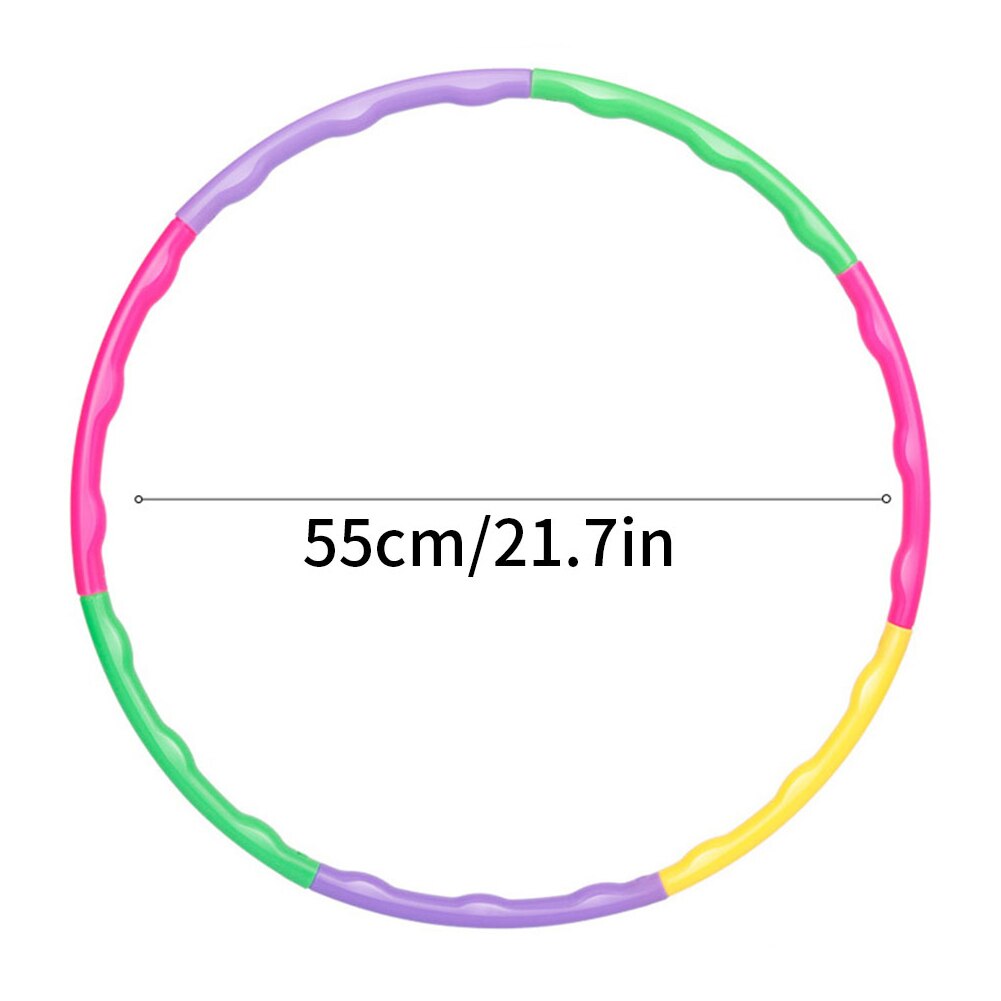 7-Part Removable Sport Hoop Kids Portable Abdominal Exercise Gym Plastic Fitness Training Hoola Circle Detachable And Spliced