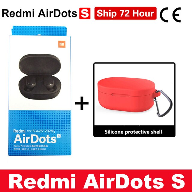 Origina Xiaomi Redmi AirDots 2 In Ear Bluetooth 5.0 Wireless Earphones With Mic Handsfree Earbuds AI Control AirDots Pro 2S 2 SE: Airdots S Red