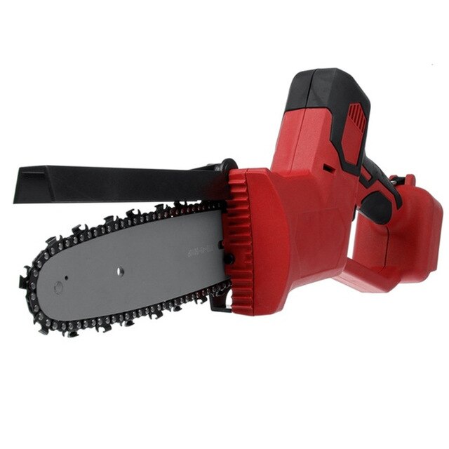 8 inch Electric Saw Chainsaw Wood Cutters Bracket Brushless Motor For Makita 18v Battery Chain Saw Power Tool Without Batteries: Red