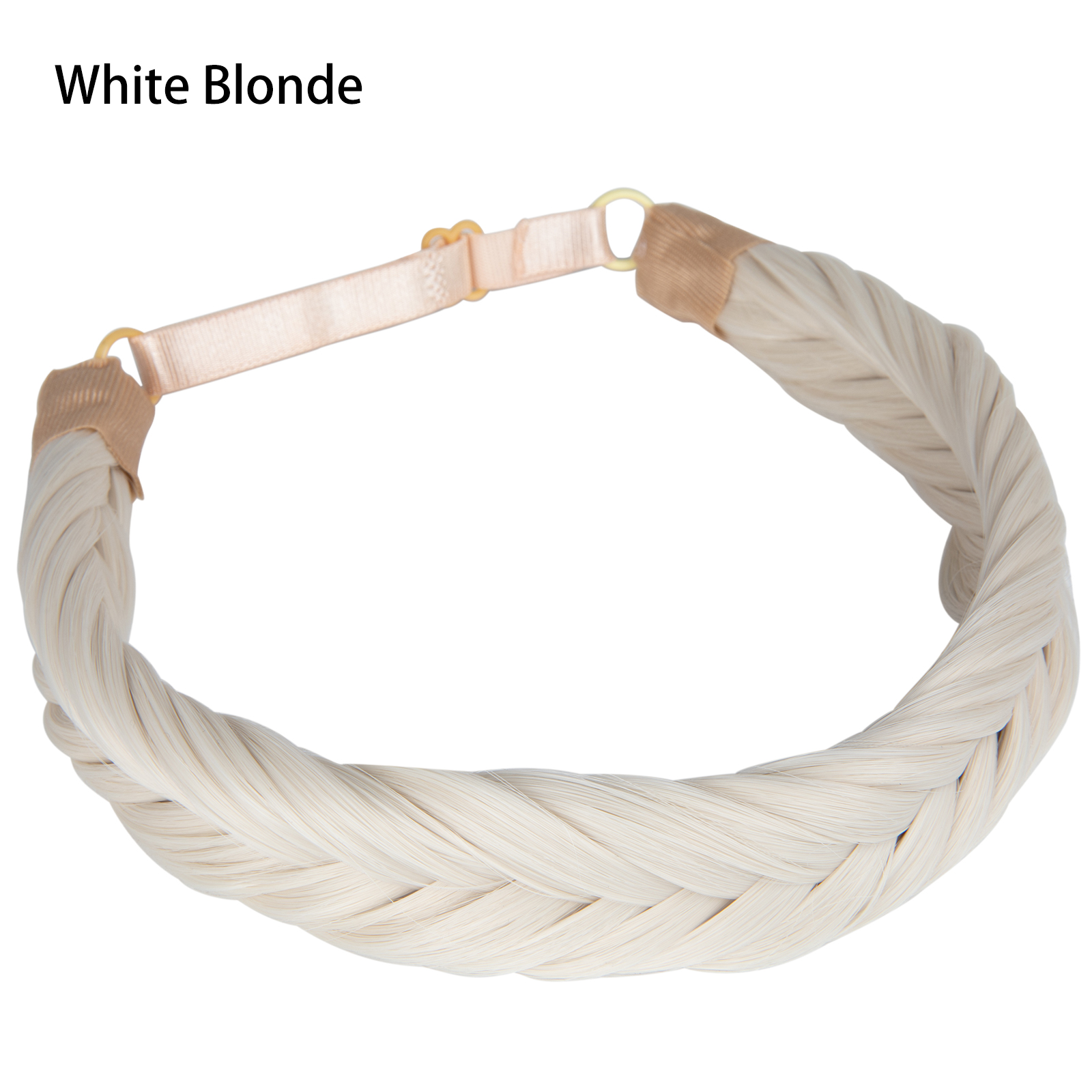 SARLA-Diadema sintética con trenzas de cola de pez para mujer, pelo con cinturón ajustable, diadema trenzada, estilo bohemio, postizos de peinado: P1B/30
