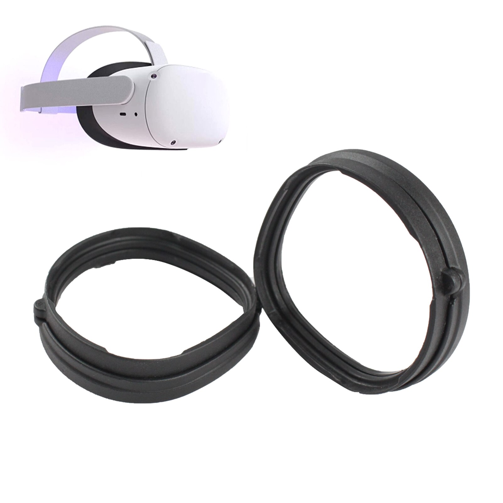 Lenzenvloeistof Frame Voor Oculus Quest 2 Vr Bril Magnetische Vr Lens Bescherming Anti-Kras Ring Case Voor Quest2 Vr accessoires