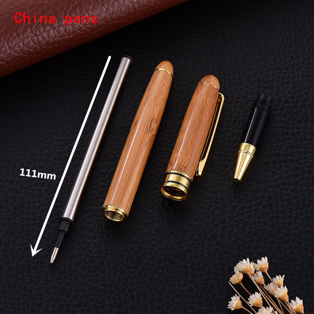 Luxury pen quality 520 log wood Business office Rollerball Pen School student stationery Supplies Ball point Pens