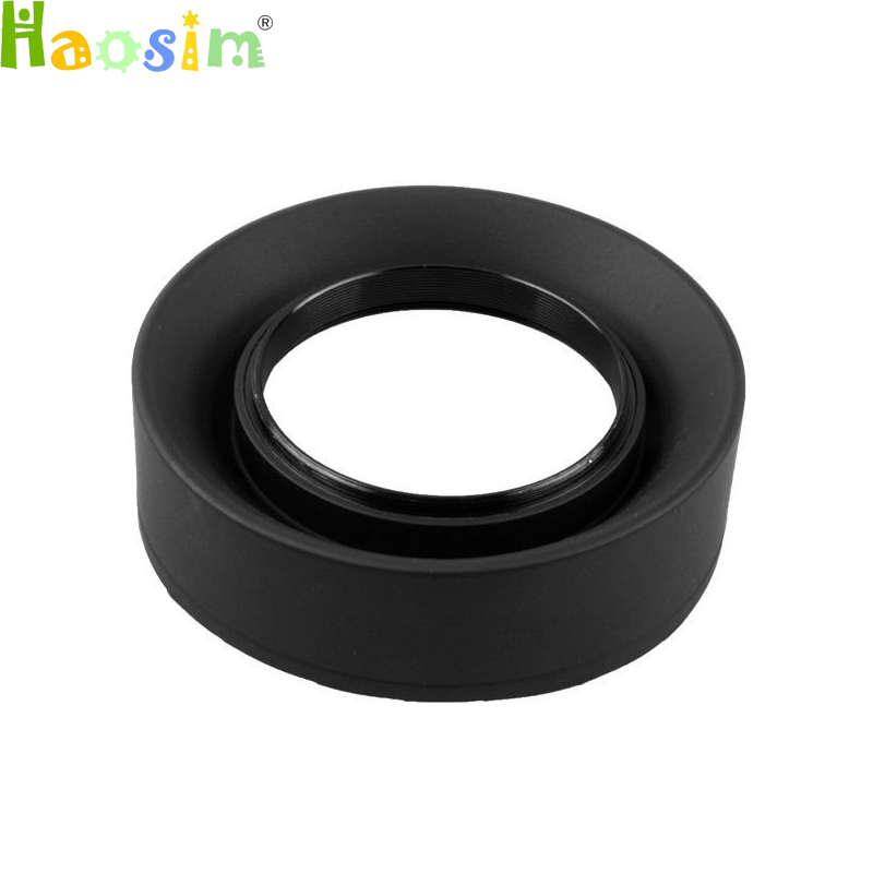 49 52 55 58 62 67 72 77 82mm 3-Stage 3 in1 Collapsible Rubber Foldable Lens Hood for canon nikon DSIR Lens camera