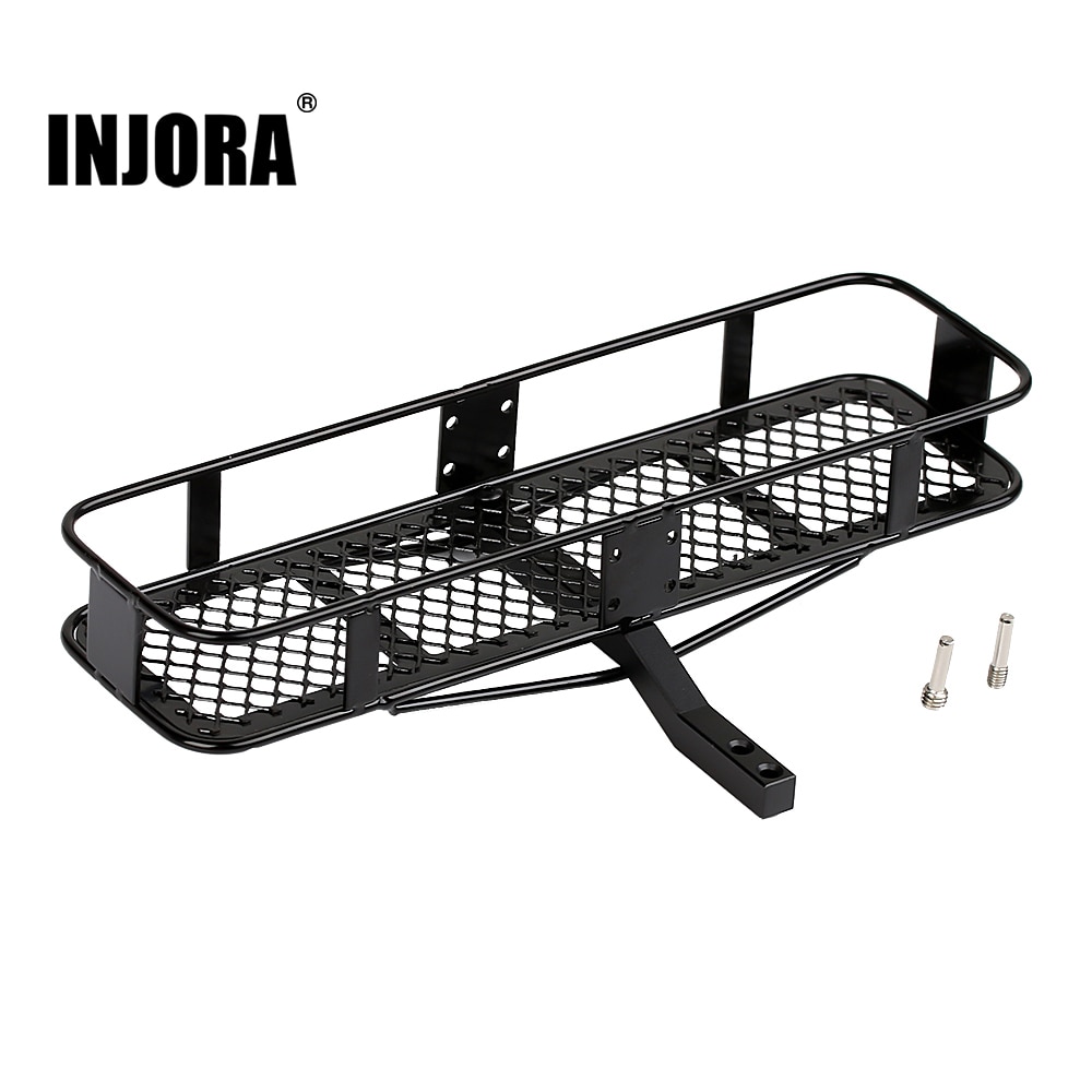 Injora 1Pcs Metalen Achterbumper Back Hitch Carrier Voor 1/10 Rc Crawler Axiale SCX10 90046 AXI03007 Traxxas TRX4 D90 TF2