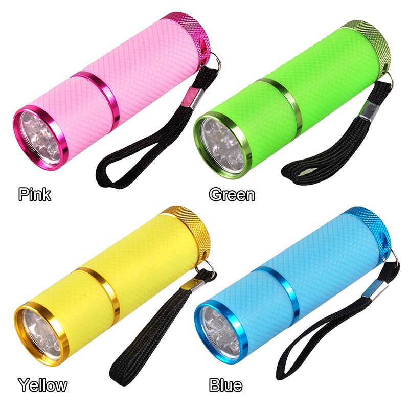 Mini lámpara LED UV para uñas, linterna secadora para esmalte de uñas, herramienta de manicura de secado rápido, portátil, 4 colores