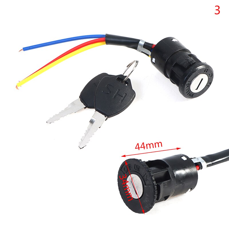 Interrupteur d'allumage clé de verrouillage de puissance universel vélo électrique vélo Portable anti-poussière pièces de cyclisme pour Scooter électrique: A3