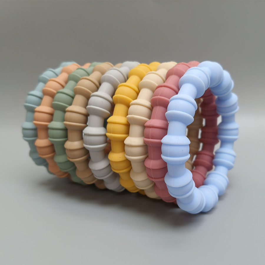 Siliconen bijtspeeltje Armband Siliconenmateriaal Verlicht tandjesongemak Ideaal voor kinderen Perfect vakantiecadeau