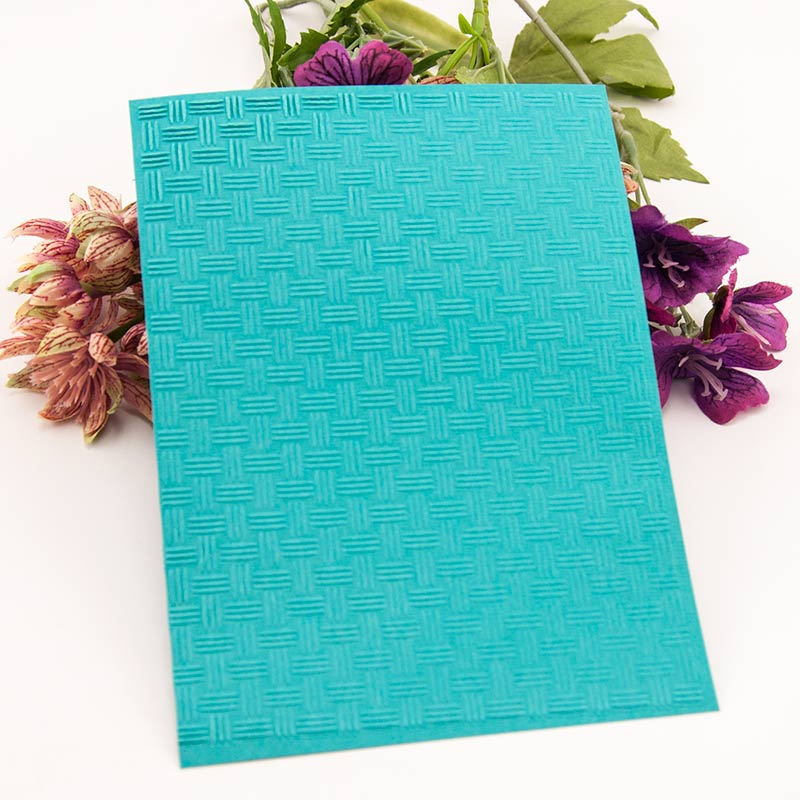 12.7x17.8cm Line Texture Square Embossing folders Plastic Embossing Folder For Scrapbooking DIY Photo Album Card Template