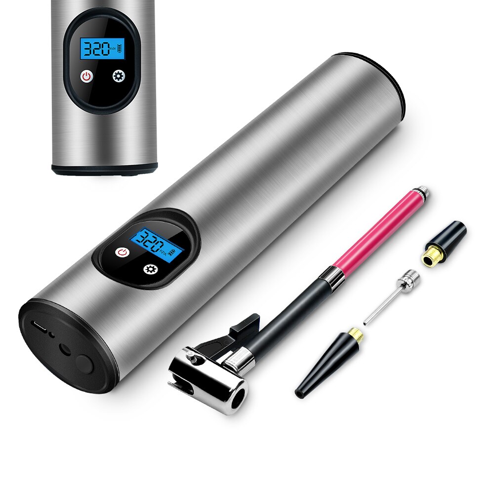 Portable 150PSI 12V Auto Car Air Compressor Bicycle Silver Tire Tyre Inflator Pump Auto Air Compressor with Display