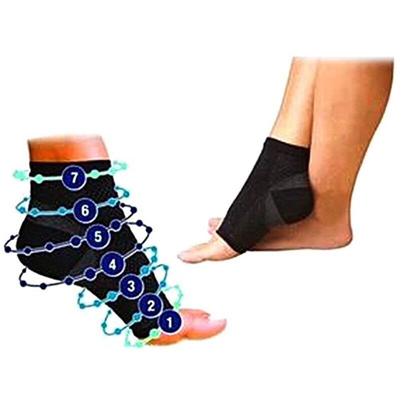1 Paar Voet Enkel Compressie Sokken Anti Vermoeidheid Spataderen Voeten Mouw Outdoor-L/Xl