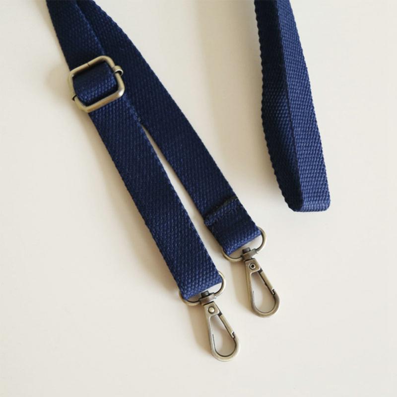 130cm Canvas Bag Strap Adjustable Shoulder Strap Bag Replacement Accessory 6 Colors Candy Color: Dark Blue